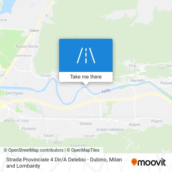 Strada Provinciale 4 Dir / A Delebio - Dubino map