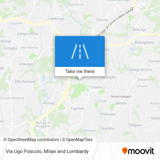 Via Ugo Foscolo map