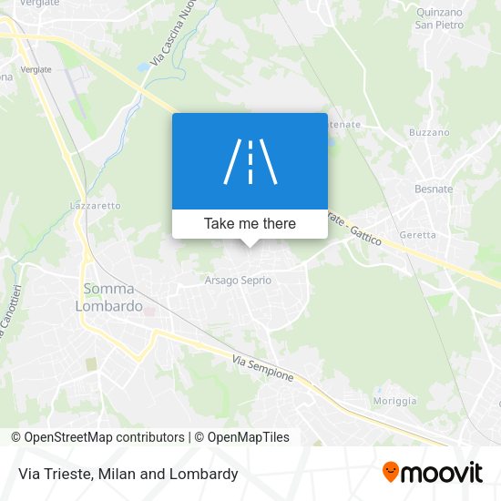 Via Trieste map