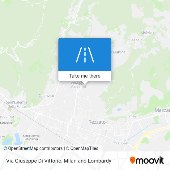 Via Giuseppe Di Vittorio map