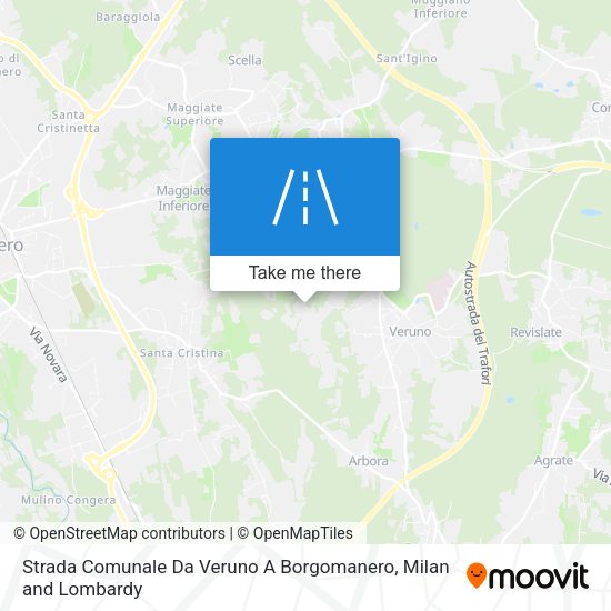 Strada Comunale Da Veruno A Borgomanero map