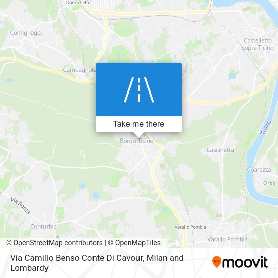 Via Camillo Benso Conte Di Cavour map