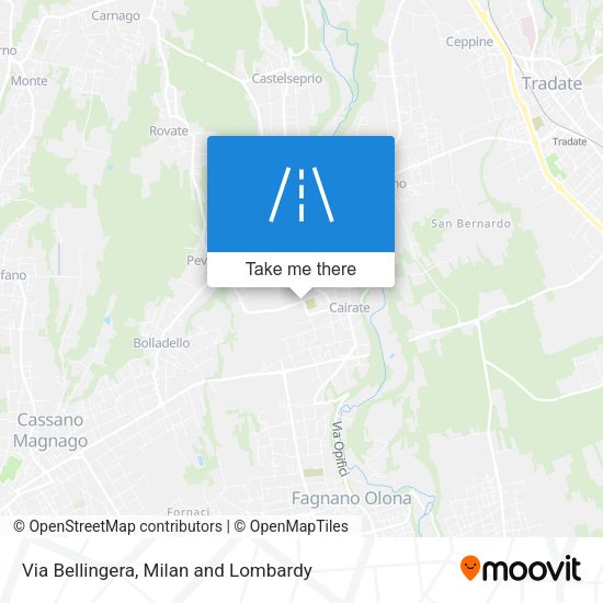 Via Bellingera map