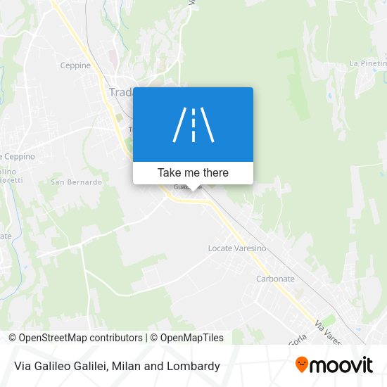 Via Galileo Galilei map