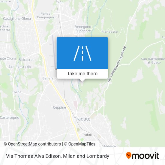 Via Thomas Alva Edison map