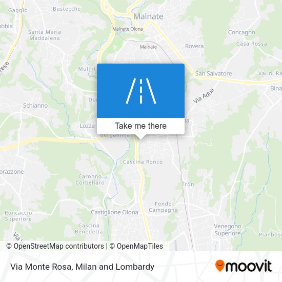 Via Monte Rosa map