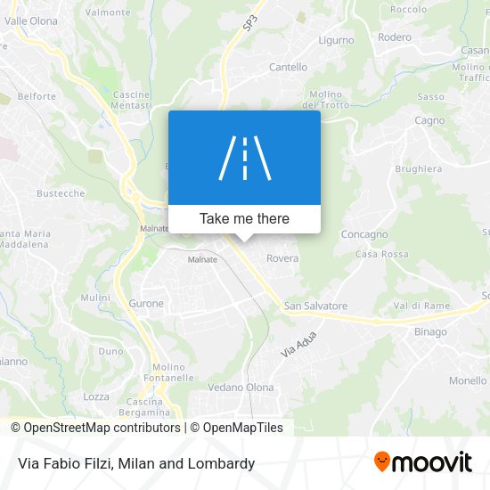 Via Fabio Filzi map