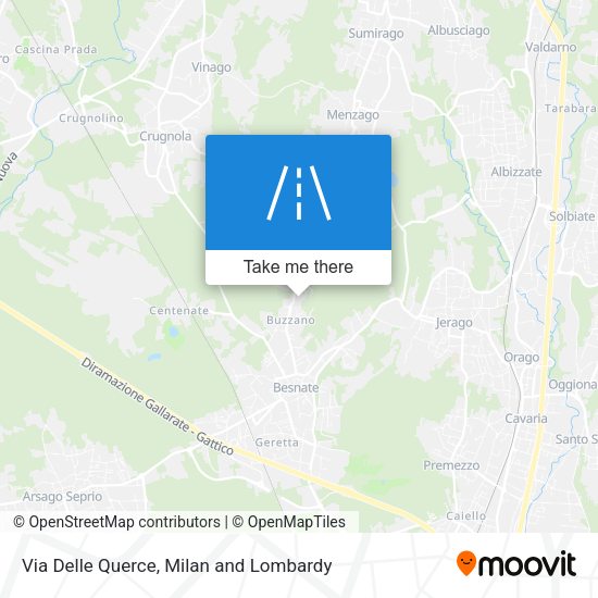 Via Delle Querce map