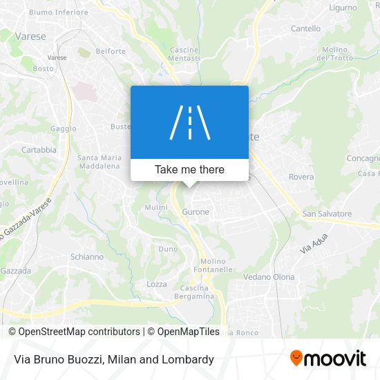 Via Bruno Buozzi map