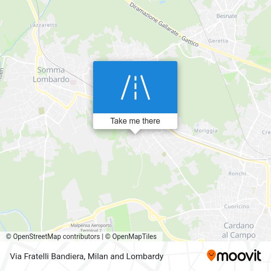 Via Fratelli Bandiera map