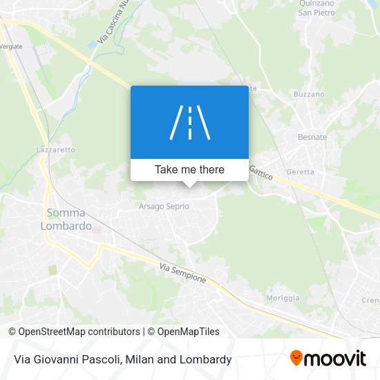 Via Giovanni Pascoli map