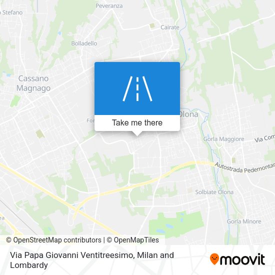 Via Papa Giovanni Ventitreesimo map