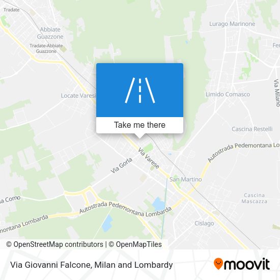 Via Giovanni Falcone map