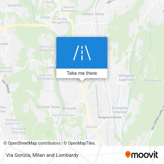 Via Gorizia map