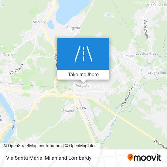 Via Santa Maria map