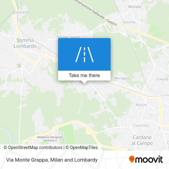 Via Monte Grappa map