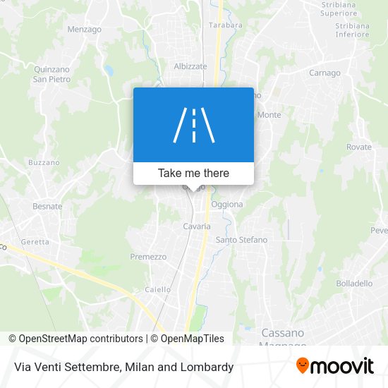 Via Venti Settembre map
