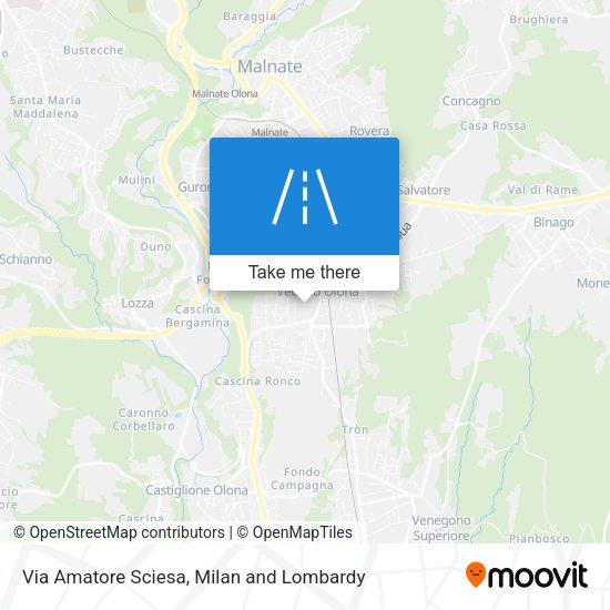 Via Amatore Sciesa map