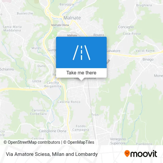Via Amatore Sciesa map