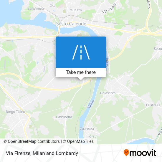 Via Firenze map