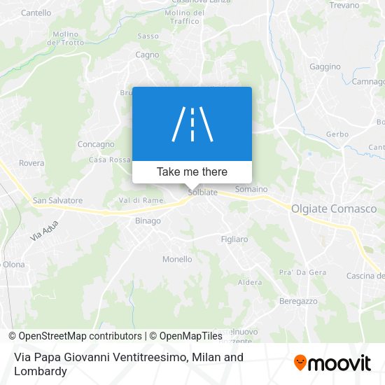Via Papa Giovanni Ventitreesimo map