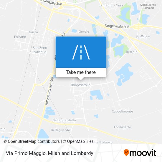 Via Primo Maggio map