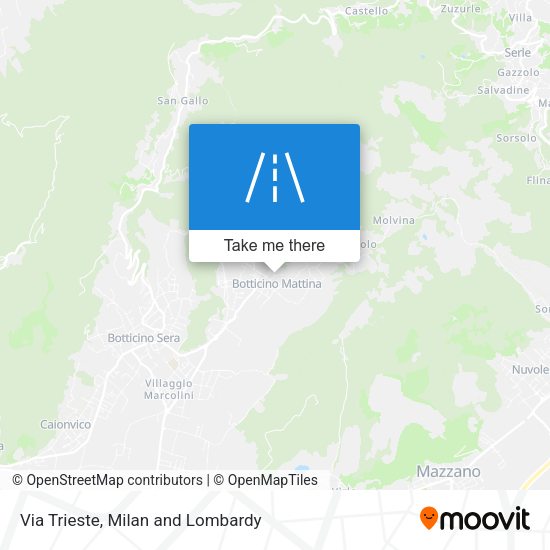 Via Trieste map
