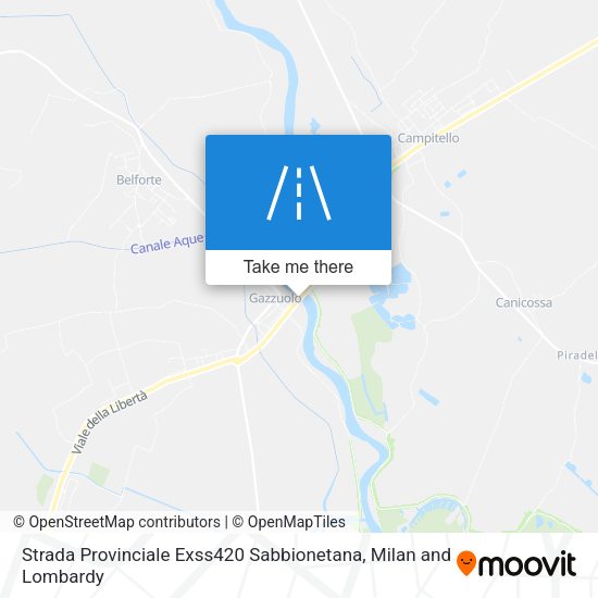 Strada Provinciale Exss420 Sabbionetana map