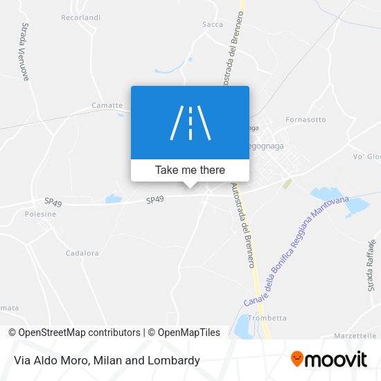 Via Aldo Moro map