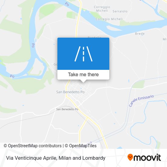 Via Venticinque Aprile map