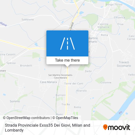 Strada Provinciale Exss35 Dei Giovi map