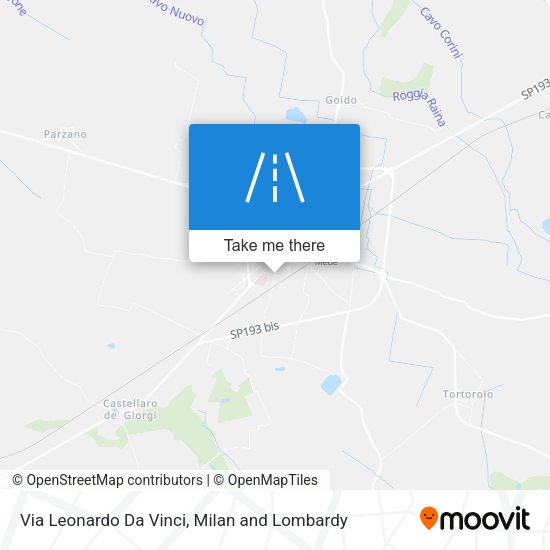 Via Leonardo Da Vinci map