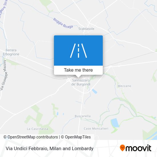 Via Undici Febbraio map