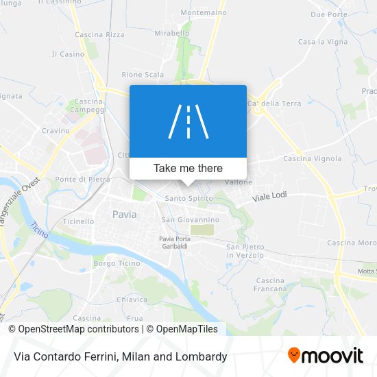 Via Contardo Ferrini map