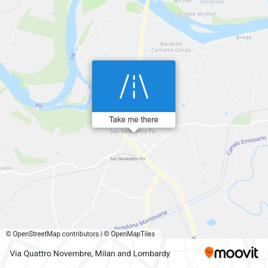Via Quattro Novembre map