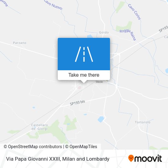 Via Papa Giovanni XXIII map