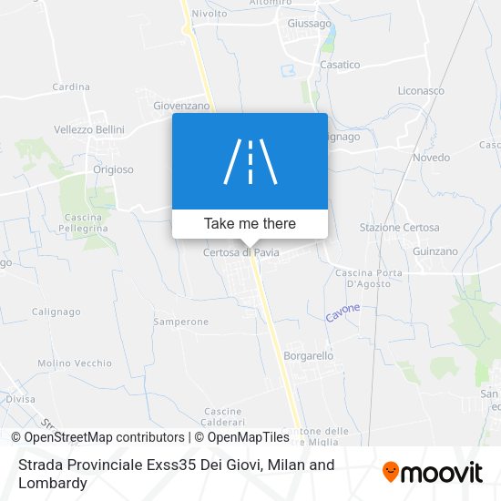 Strada Provinciale Exss35 Dei Giovi map