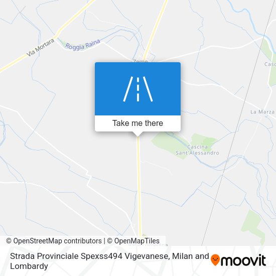 Strada Provinciale Spexss494 Vigevanese map