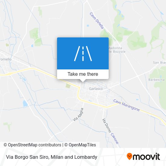 Via Borgo San Siro map