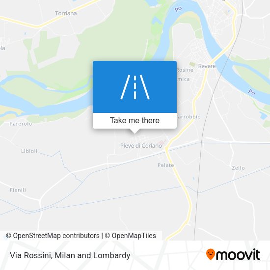 Via Rossini map