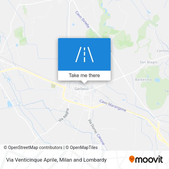 Via Venticinque Aprile map