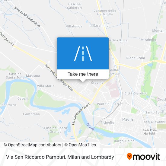 Via San Riccardo Pampuri map