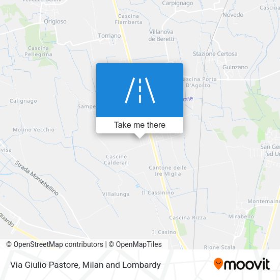 Via Giulio Pastore map