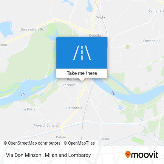 Via Don Minzoni map