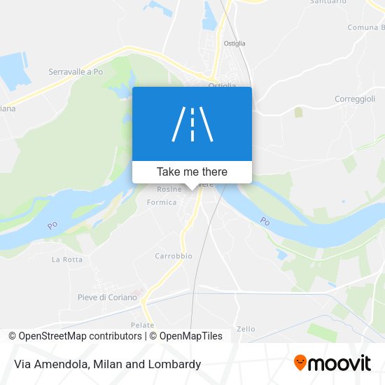Via Amendola map