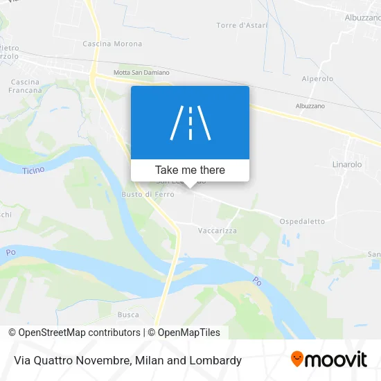 Via Quattro Novembre map