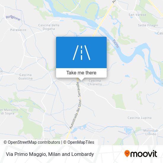 Via Primo Maggio map