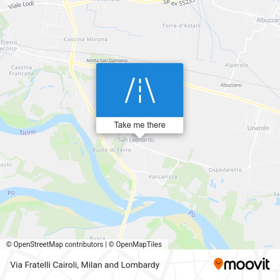 Via Fratelli Cairoli map