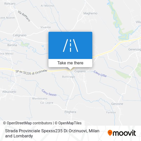 Strada Provinciale Spexss235 Di Orzinuovi map