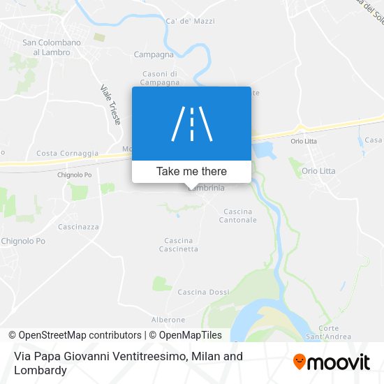 Via Papa Giovanni Ventitreesimo map
